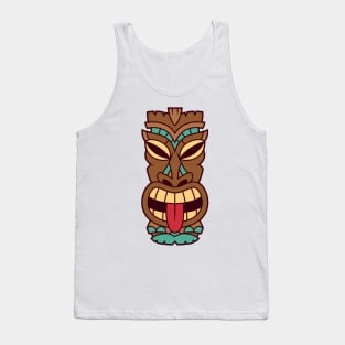 Funny Tribal Tiki Head Tank Top